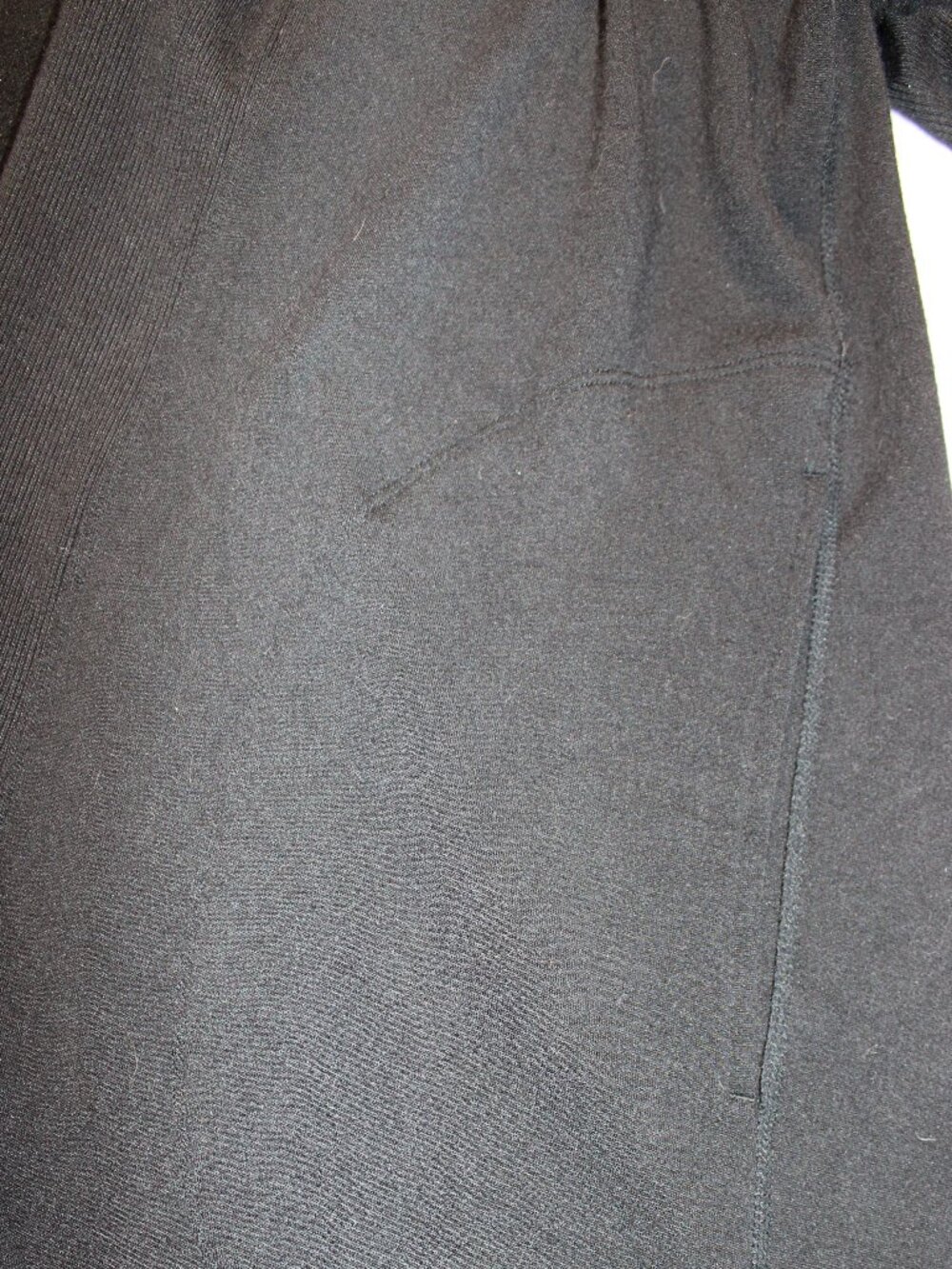 Athleta Women's Black Open Front Longline Draped Cardigan with Pockets - Picture 8 of 14